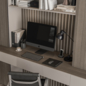 Home Office Desk and Library Set - Office Furniture 321 - Офисная мебель - 3D модель - фото 3