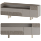 SOUL Wooden sideboard with doors - Тумбы, комоды - 3D модель
