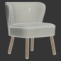 Zara Home - The upholstered armchair - Кресла - 3D модель - фото 4