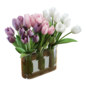 Flower Set 25 / White and Purple Tulips Bouquet - Букеты - 3D модель - фото 2