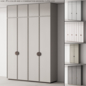 231 cabinet furniture 08 modular wardrobe cupboard 04 - Шкафы - 3D модель