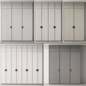 231 cabinet furniture 08 modular wardrobe cupboard 04 - Шкафы - 3D модель - фото 2
