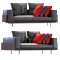 Minotti Brasilia Leather - Диваны - 3D модель - фото 2