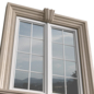 Окно фасадное в классическом стиле с наличником.Classical frame Window - Окна - 3D модель - фото 3