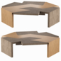 CROSSING TRIO COCKTAIL TABLE by Bakerfurniture - Столы - 3D модель