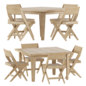 Dining set by Deephouse - Стол + стул - 3D модель