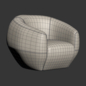 Pierre Yovanovitch - Asymmetry, Armchair - Кресла - 3D модель - фото 4