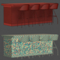 Jack Bar Furniture Set V4 / Набор барной мебели - Стол + стул - 3D модель - фото 4