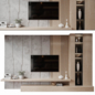 Plywood TV Shelf YTR-90 - ТВ стенка - 3D модель