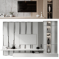 Plywood TV Shelf YTR-90 - ТВ стенка - 3D модель - фото 2
