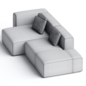 MAGS 2,5 SEATER COMBINATION 3 sofa By Hay - Диваны - 3D модель - фото 3