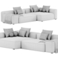 Pontone Sectional Sofa By Property Furniture - Диваны - 3D модель - фото 3