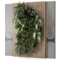 Indoor Wall  Vertical Garden in Wooden Base - Set 1897 - Фитостены - 3D модель - фото 3