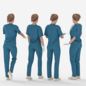Nurse Woman in 04 Poses - Живые существа - 3D модель - фото 2