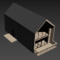 Barn house n5 - Здание - 3D модель - фото 5