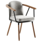 AKKA By PARLA Upholstered Fabric Chair With Armrests - Стулья - 3D модель