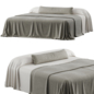 Муслиновое постельное zara home 6 - Кровати - 3D модель