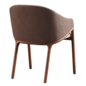 Chaise Rembourrée Design "Tania" 78cm Beige - Стулья - 3D модель - фото 3