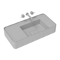 Vincea Solid Surface VWB-6S480MW, 800x400x150 - Умывальники - 3D модель - фото 3