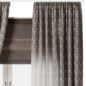 Draped Linen Curtains with Roman blinds - collections 004 - Шторы - 3D модель - фото 4