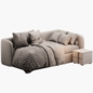 Bed Amalia 90 Velvet Smoke Divan.ru - Кровати - 3D модель - фото 4