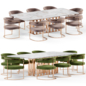 Titawin chair and Nembus table by Amgrades - Стол + стул - 3D модель