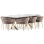 Aminta chair and Draco 28H Metal DIY Table - Стол + стул - 3D модель - фото 2
