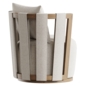Paolo Cream Textured Weave Swivel Chair - Кресла - 3D модель - фото 4