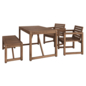 IKEA NÄMMARÖ Outdoor Wooden Table and Chairs - Стол + стул - 3D модель