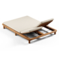 Kave Home - Turqueta, Sun lounger double - Другая мягкая мебель - 3D модель - фото 4