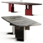 Minotti NICO Table Solid Rectangular Marble - Столы - 3D модель