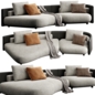 Minotti Bezier Cord Outdoor - Диваны - 3D модель - фото 3