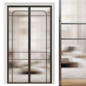 Art deco door - door 283 - glass double door - Двери - 3D модель