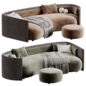 Bezier Cord Outdoor Sofa By Minotti 01 | Диван - Диваны - 3D модель