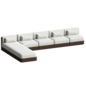 Beaumont Outdoor Four Piece Double Chaise Sectional - Диваны - 3D модель - фото 4