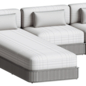 Beaumont Outdoor Four Piece Double Chaise Sectional - Диваны - 3D модель - фото 6