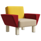 Кресло Westside by Ettore Sottsass for Knoll - Кресла - 3D модель - фото 3