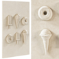 3d wall decor 05 - Другие предметы интерьера - 3D модель - фото 3
