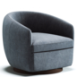 Marcy Upholstered Swivel Barrel Chair - Кресла - 3D модель - фото 3
