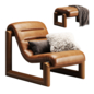 Sohohome Drew Lounge Chair,Footstool - Кресла - 3D модель