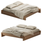 Double bed linen Nutsandwoods 4 - Кровати - 3D модель - фото 2