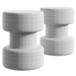 Tacchini Torso Coffee Table - Столы - 3D модель - фото 3