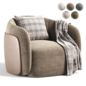 Caris Swivel Lounge Chair - Кресла - 3D модель - фото 4