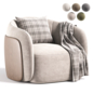 Caris Swivel Lounge Chair - Кресла - 3D модель - фото 6