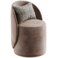 Loreen Rotating Pouf Chair in Boucle Light Gray - Стулья - 3D модель - фото 5