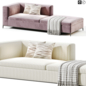 Michel Club Sofa By Bebitalia - Диваны - 3D модель - фото 3