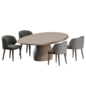 Lum Chair Yab Table by Collection Particuliere - Стол + стул - 3D модель - фото 5