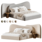 Gaspra Modern Bed Двуспальная кровать - Кровати - 3D модель - фото 3