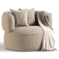 Greenwich Swivel Occasional Chair - Кресла - 3D модель - фото 4