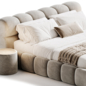 Modern CESARE Bed, Двуспальная Кровать - Кровати - 3D модель - фото 6